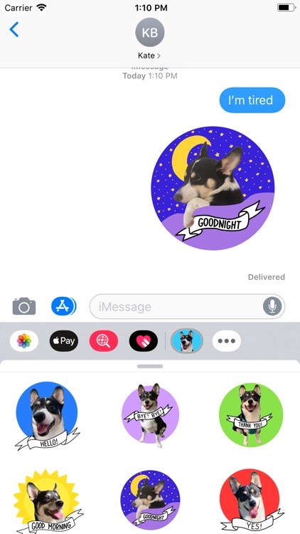 Corgi Axel Sticker Pack