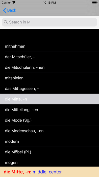Wortschatz Deutsch A1 A2 B1 screenshot 2