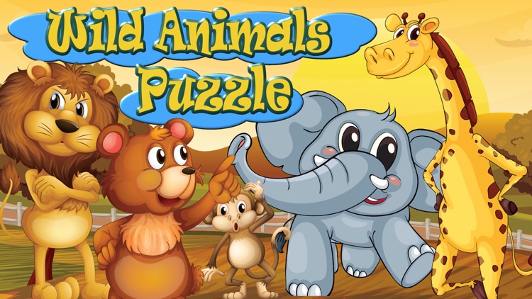 Wild animals kids puzzle games