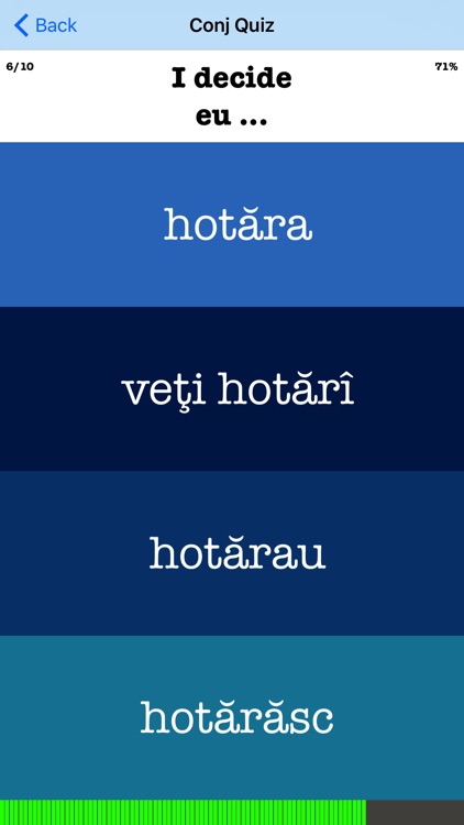 Romanian Verb Blitz screenshot-3