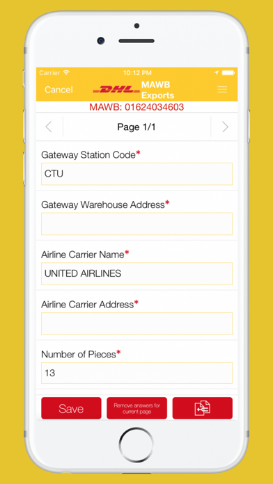 How to cancel & delete DGF eForms from iphone & ipad 3