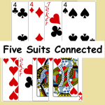 Five Suits Connected Logo