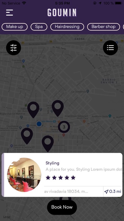 Goumin - Hair Servicing App