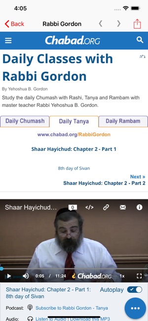 Daily Classes — Rabbi Gordon(圖2)-速報App