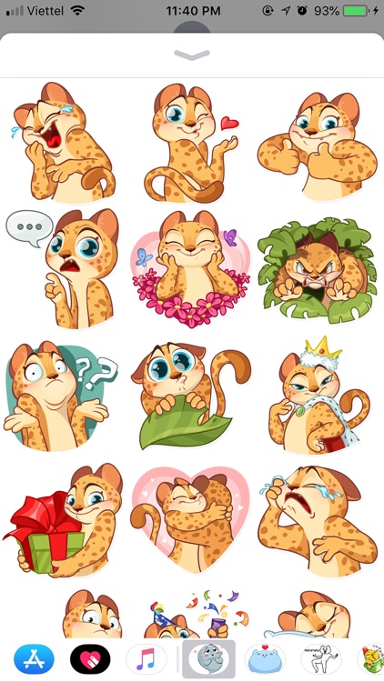 Tiger Funny Emoji Stickers