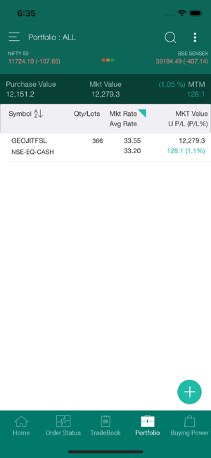 geojit mobile trading app