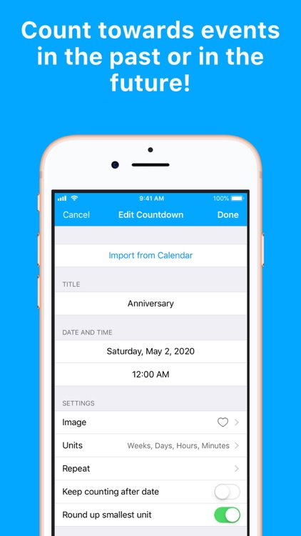 Countdowns - Track Events
