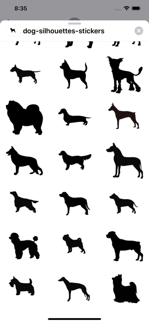 Dog Silhouettes Stickers(圖5)-速報App