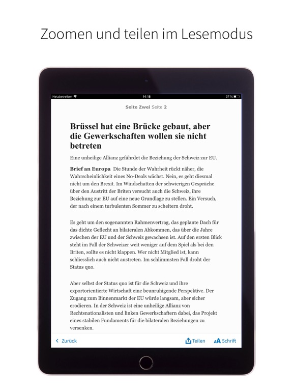 Tages-Anzeiger E-Paper