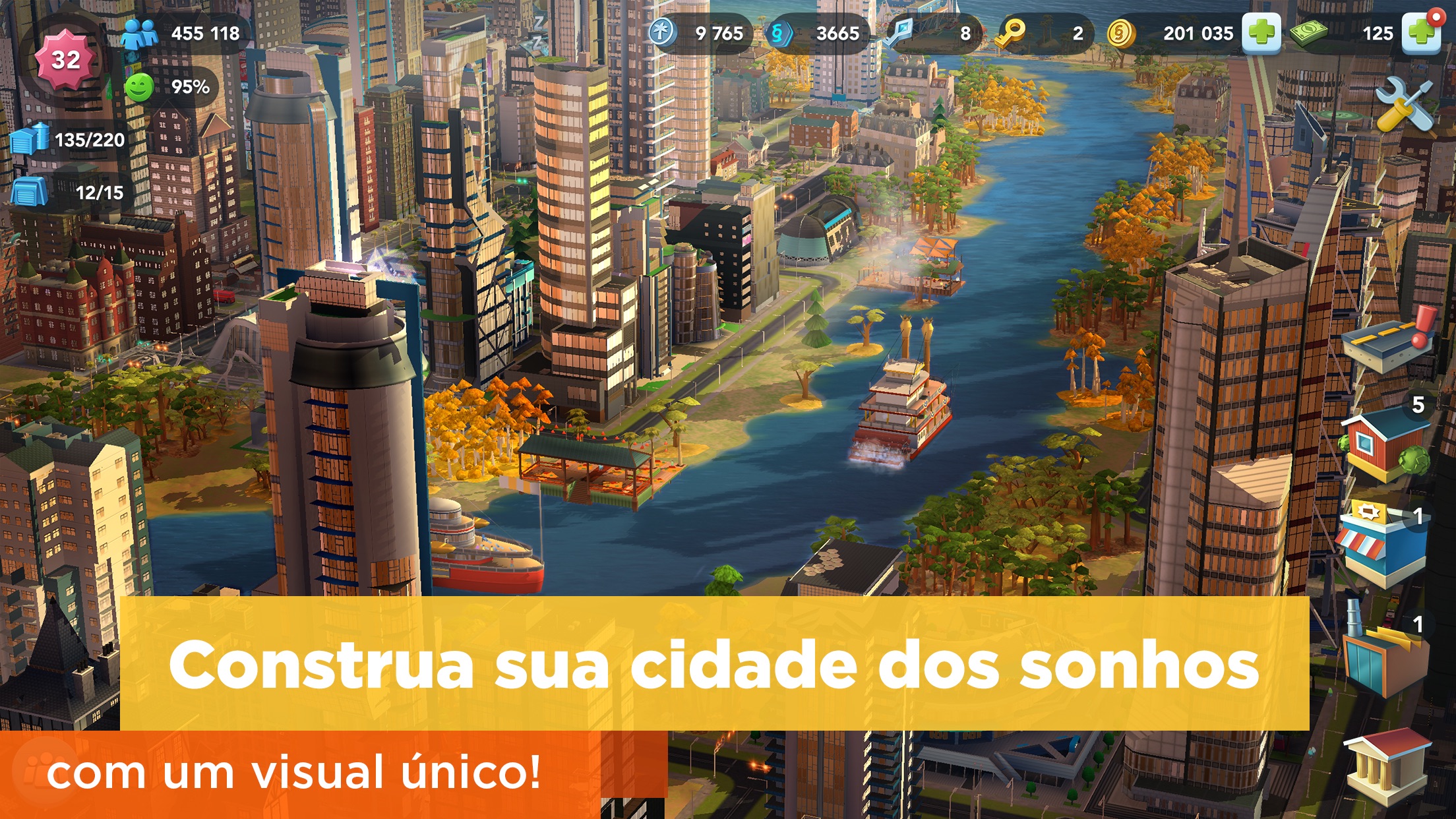 Screenshot do app SimCity BuildIt