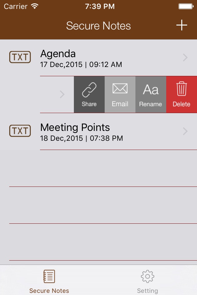 Secure Notes : Text Memo, Note screenshot 3
