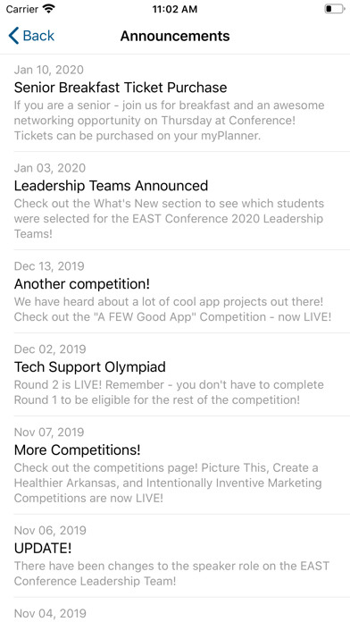 Screenshot #3 pour EAST Conference 2020