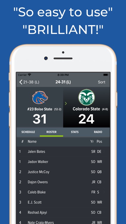 Colorado State Football App