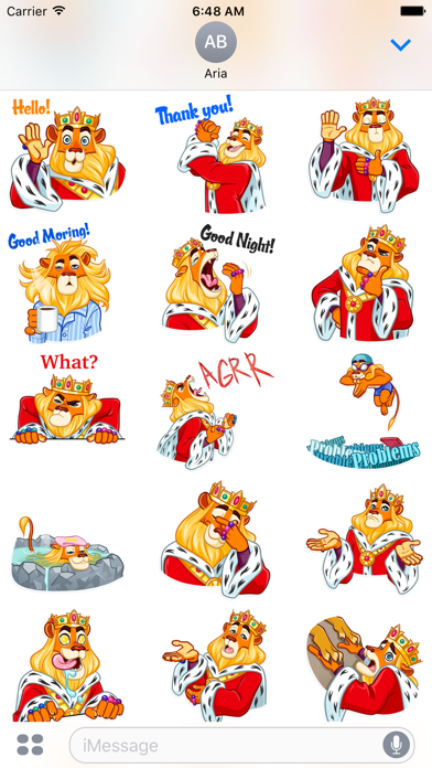 Funny Lion King Sticker screenshot 3
