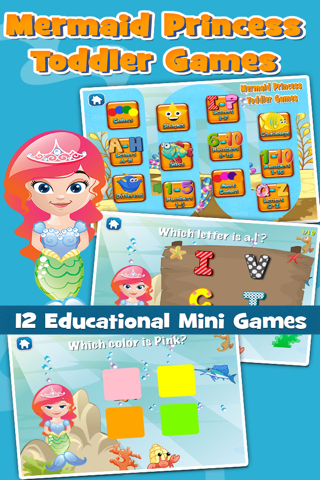 Mermaid Princess Toddler Game - náhled