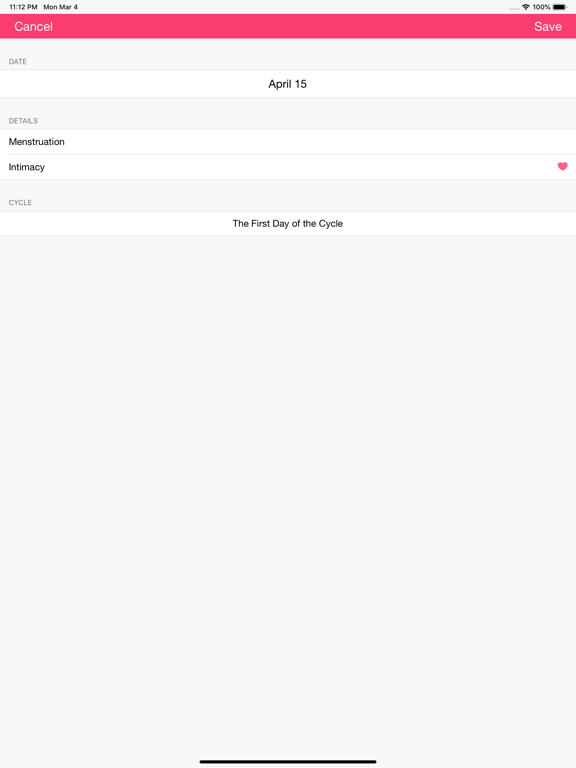 Fertility and Period Tracker screenshot 4