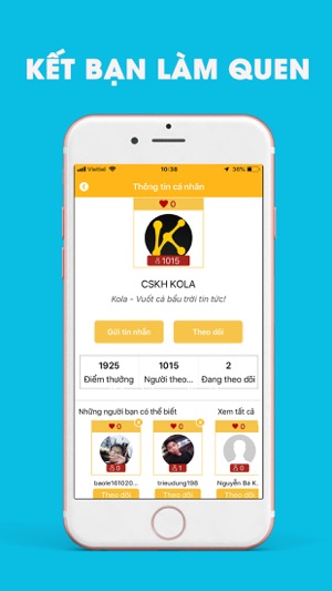 Kola Messenger: Nhắn tin