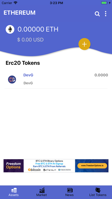 Ethereum & ERC20Tokens Wallet screenshot 3