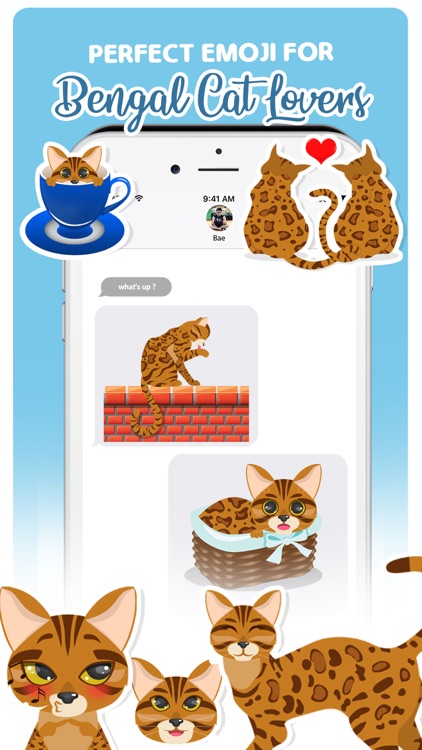 Bengal Cats Emoji Stickers App