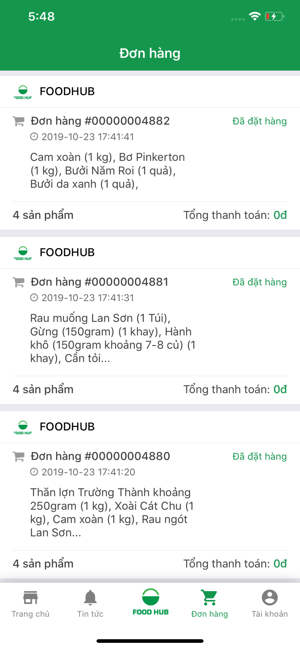 FoodHub Thực phẩm sạch tận nhà(圖5)-速報App