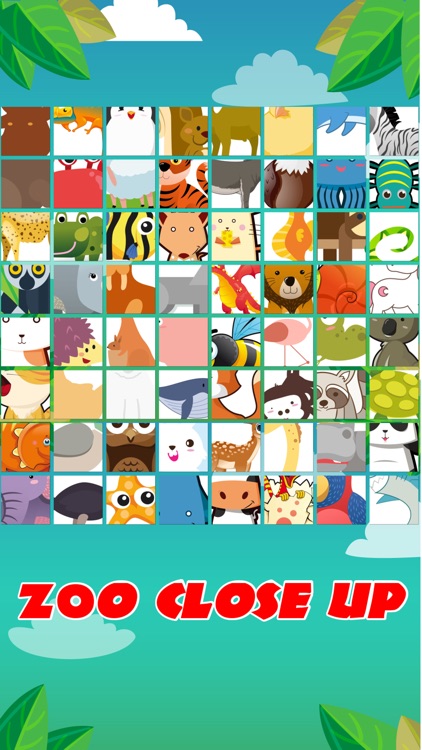 Zoo Close Up - Word Puzzle