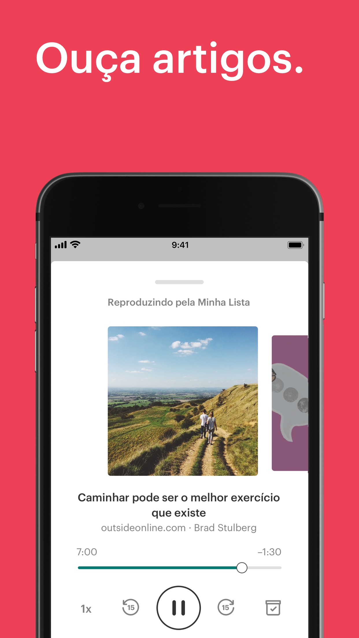 Screenshot do app Pocket