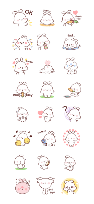 Angora rabbit's Daily Sticker