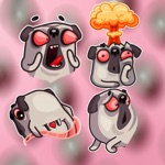 The angry Dog Stickers HD
