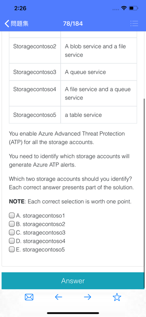 AZ-300 Azure資格認證習題集(圖2)-速報App