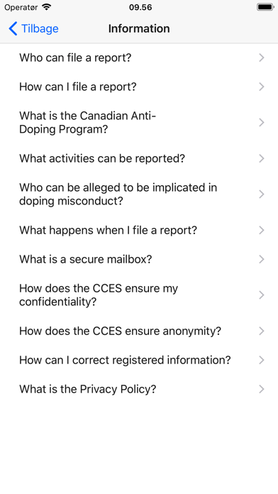 CCES Report Doping screenshot 4