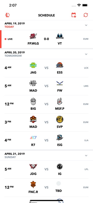 LoL Esports Schedule(圖2)-速報App