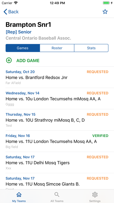 Baseball Ontario Pitch Count screenshot 3
