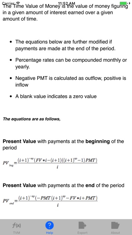 TVM: Time Value of Money