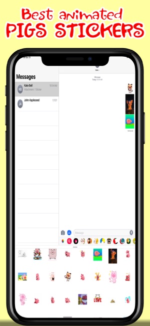 Piggy Stickers Animated Pigs(圖4)-速報App