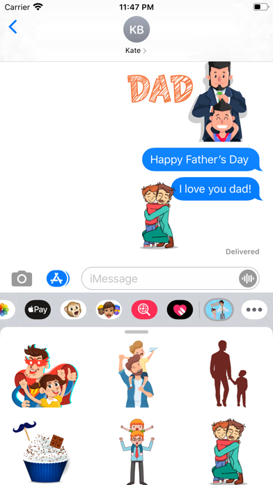 I Love Father’s Day Stickers screenshot 2