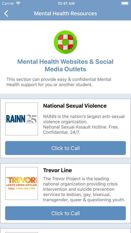 Student Mental Health Link screenshot-5