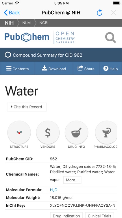 Search PubChem