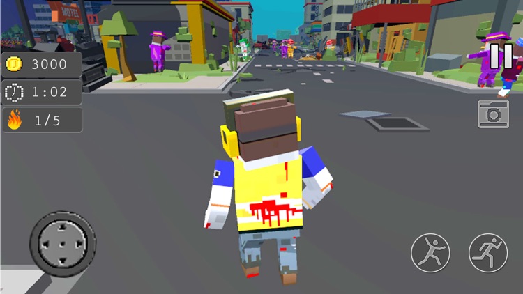 Blocky Zombies - Survival City screenshot-4