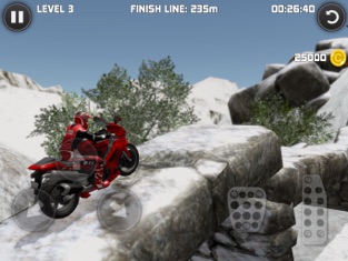 Bike Trials Winter, game for IOS