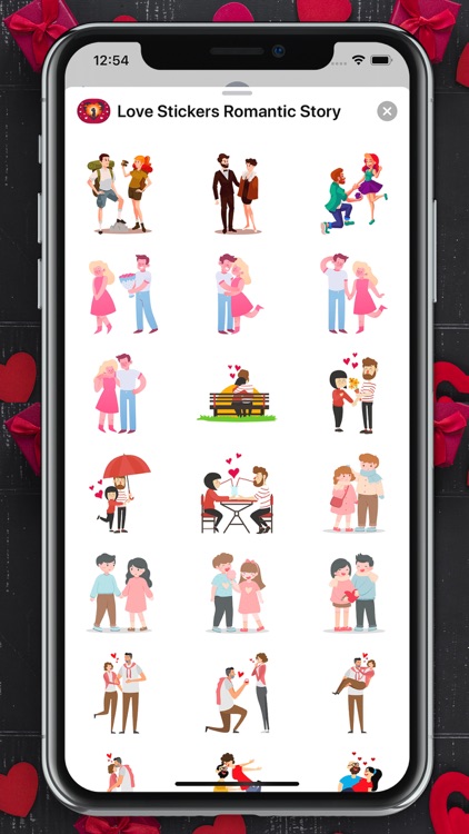 Love Stickers Romantic Story