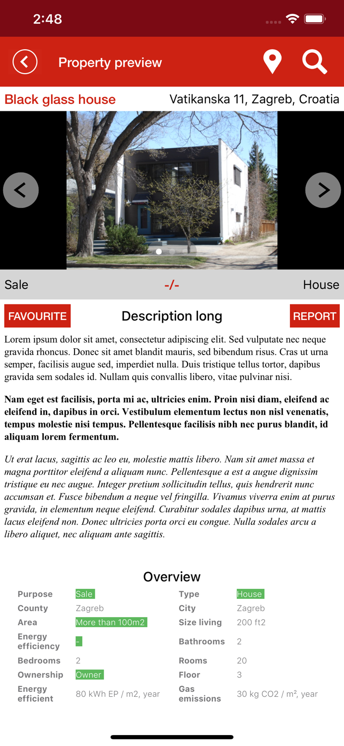 Winter Real Estate Agency App