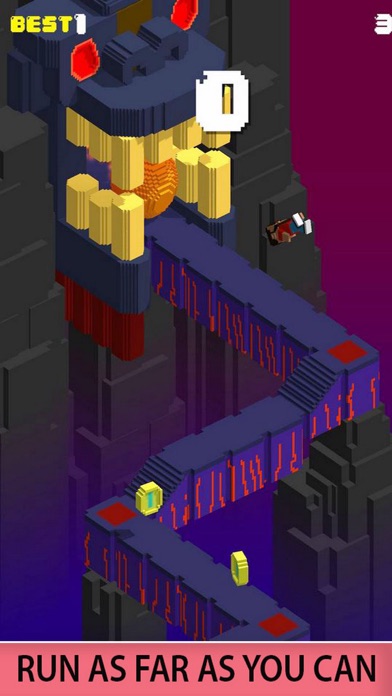 Blocky Temple: Endless Run screenshot 1