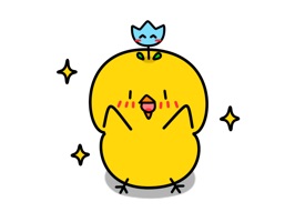 Chick express their feelings in Japanese hiragana