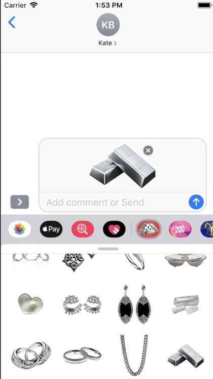 Silver-Emoji Sticker