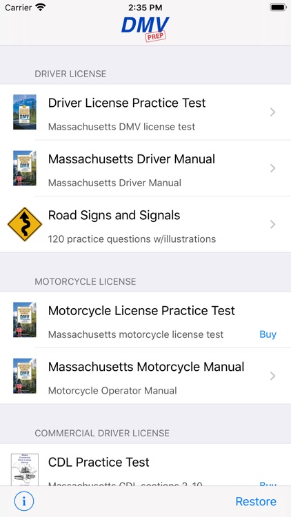 Massachusetts DMV Test Prep