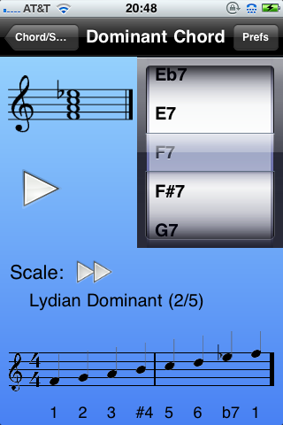 iImprov-Chord/Scale Compendium - náhled