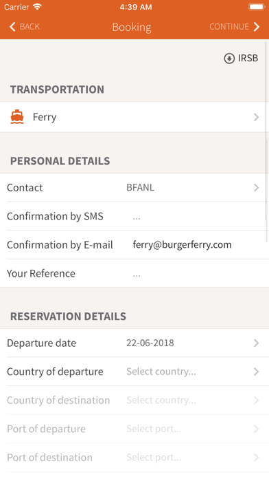 FerryApp screenshot 2