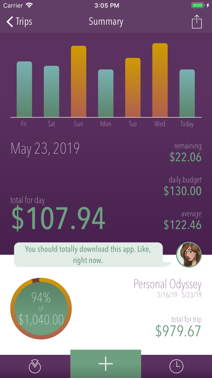 Trail Wallet Travel Budget App screenshot 1