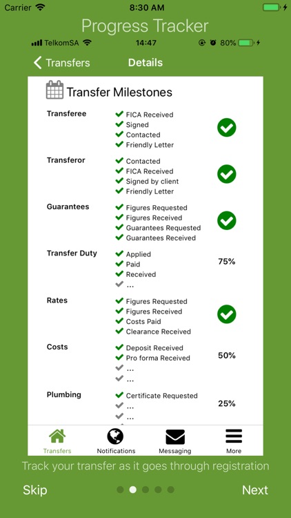 Transfer Tracker