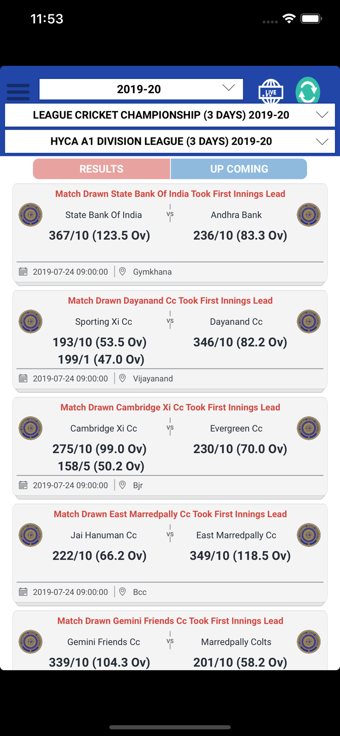 HYDERABAD CRICKET LIVE